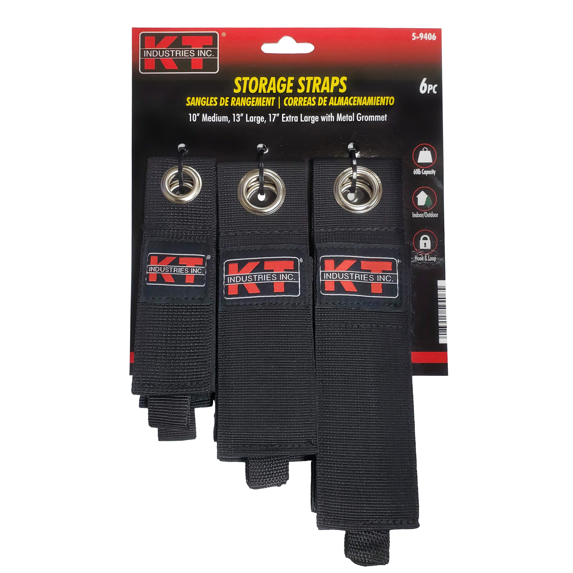 K-T Industries Organizer/Cord Wrap Set — 6-Piece, Polypropylene, Rust-Resistant, Model# 5-9406